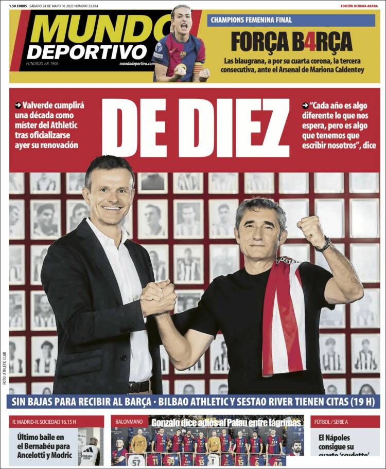 Portada de Mundo Deportivo Bizkaia (España)
