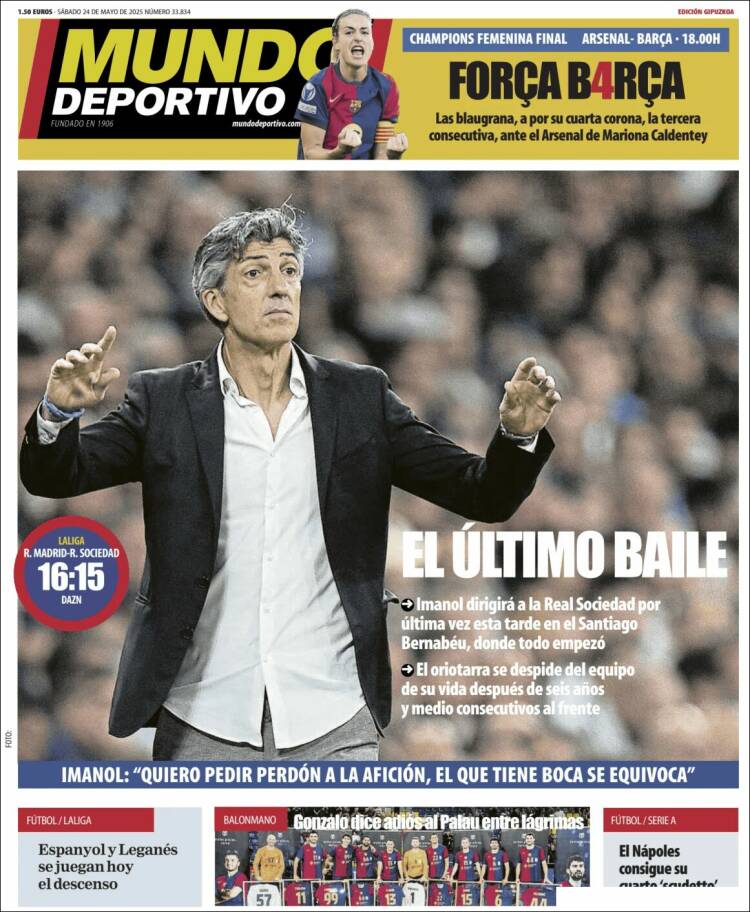 Portada de Mundo Deportivo Gipuzkoa (España)