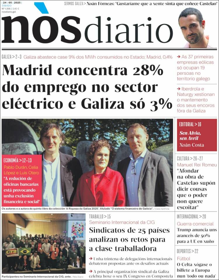 Portada de Nòs Diario (España)