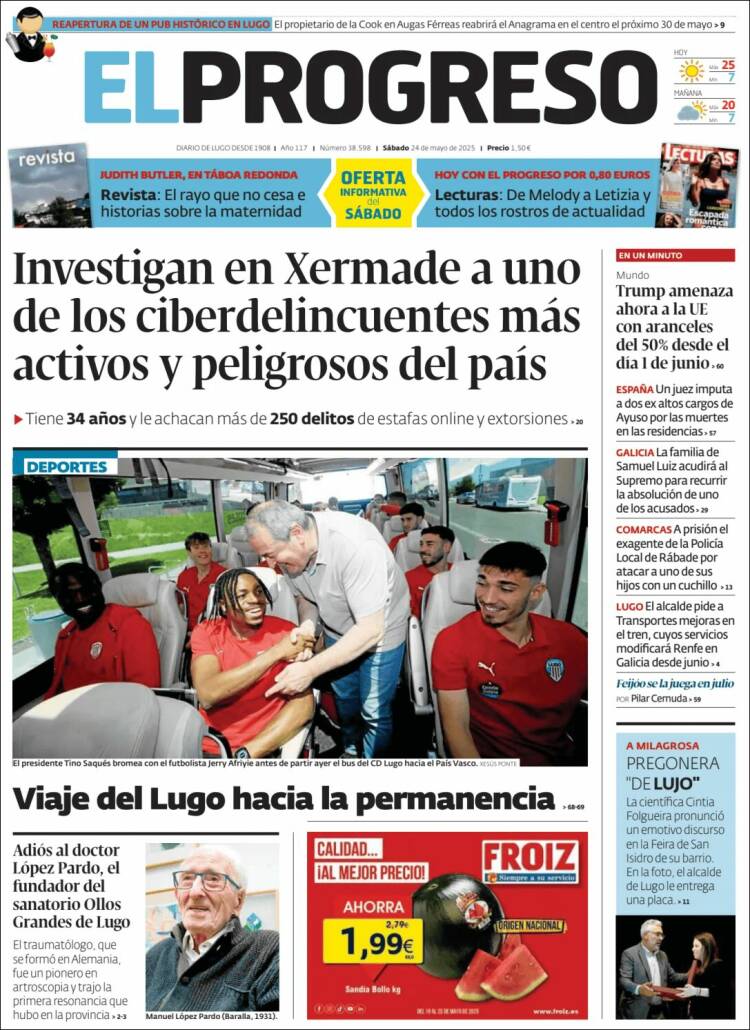 Portada de El Progreso (España)