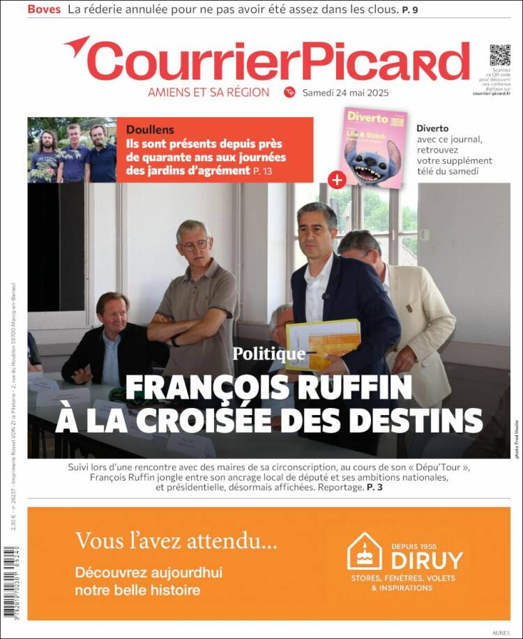 Portada de Courrier Picard (Francia)