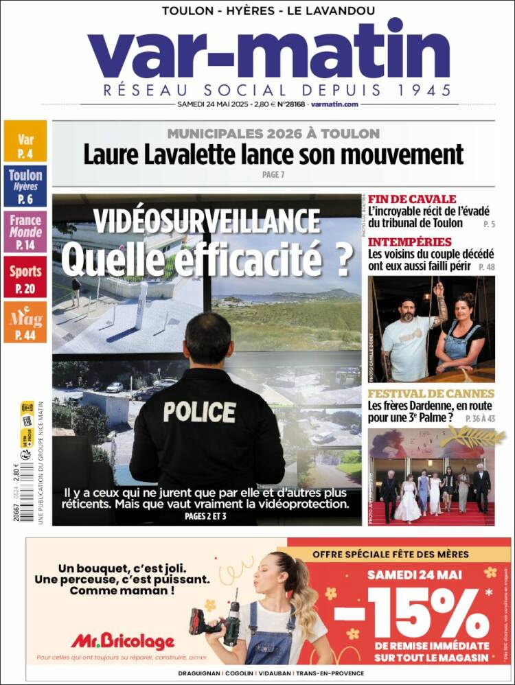 Portada de Var-Matin (Francia)