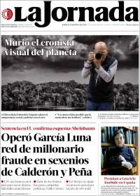 Portada de La Jornada (México)