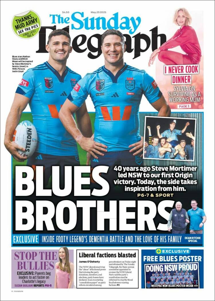 Portada de The Daily Telegraph (Australia)