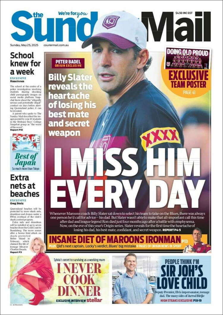 Portada de The Courier-Mail (Australia)