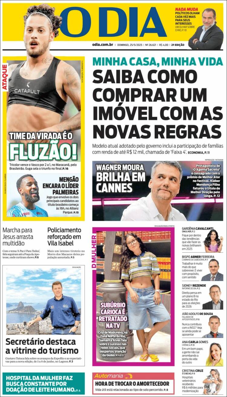 Portada de O Dia (Brasil)