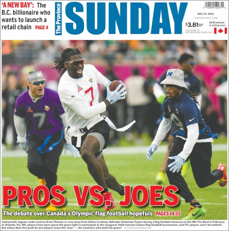 Portada de The Province (Canadá)