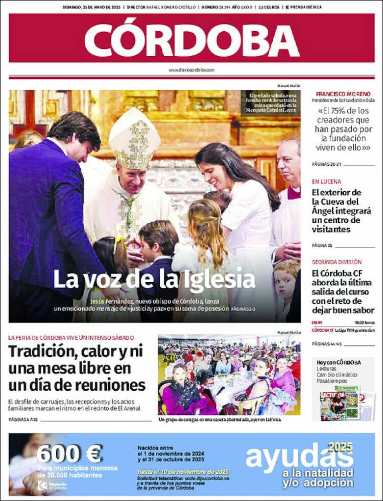 Portada de Diario de Córdoba (España)