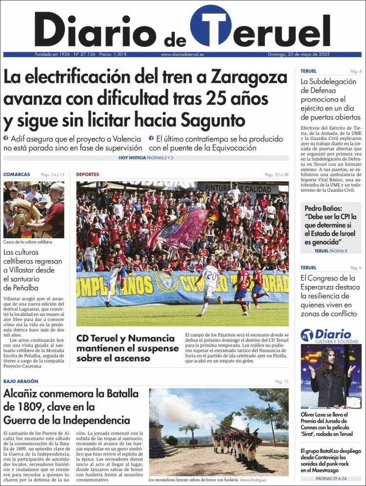 Portada de Diario de Teruel (España)