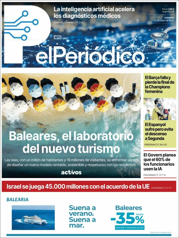 Portada de El Periódico (España)