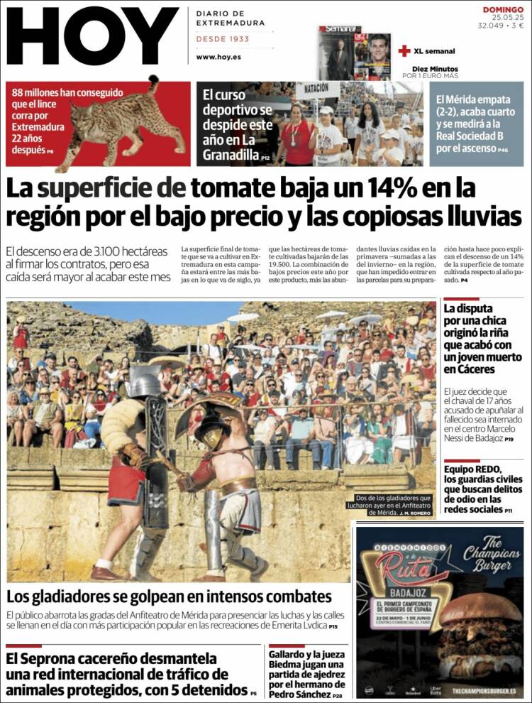 Portada de Hoy - Caceres (España)