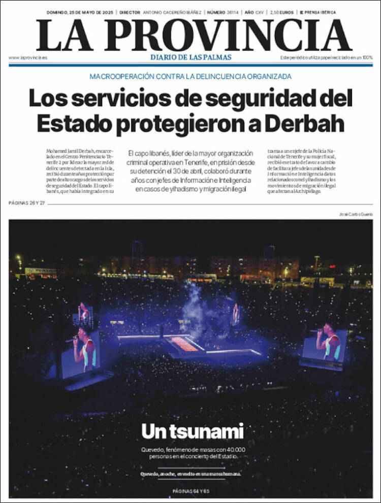 Portada de La Provincia (España)