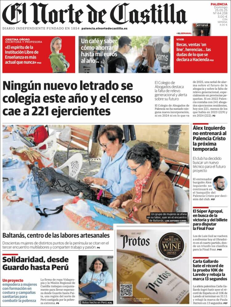 Portada de Norte de Castilla - Palencia (España)