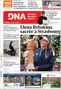 Portada de Les Dernières Nouvelles d'Alsace (France)