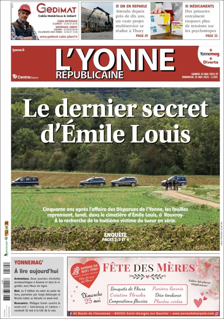 Portada de L'Yonne-Républicaine (France)