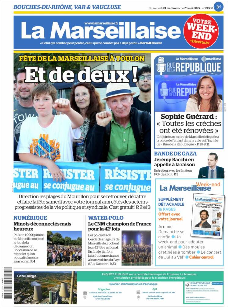 Portada de La Marseillaise (France)