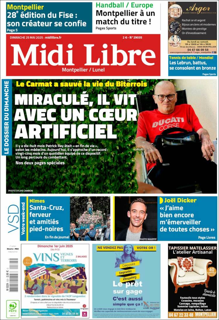 Portada de Midi Libre (France)