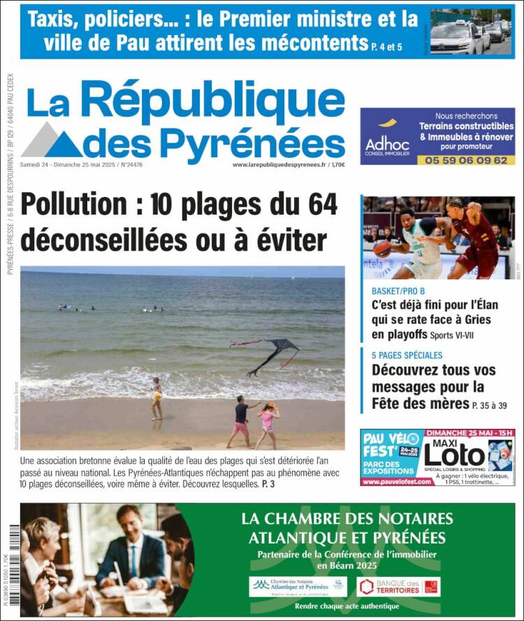 Portada de La République des Pyrénées (France)