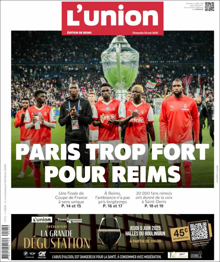 Portada de L'Union (Francia)