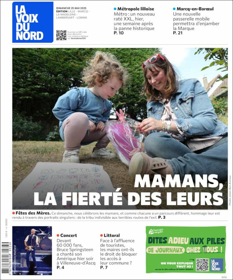 Portada de La Voix du Nord (France)