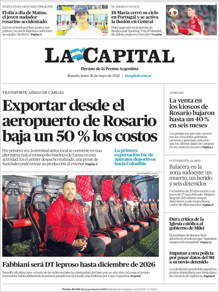 Portada de La Capital - Rosario (Argentina)