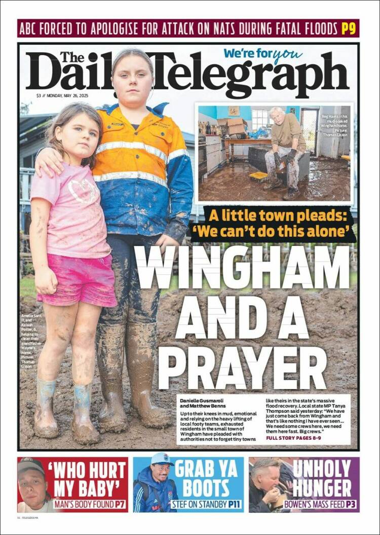 Portada de The Daily Telegraph (Australia)