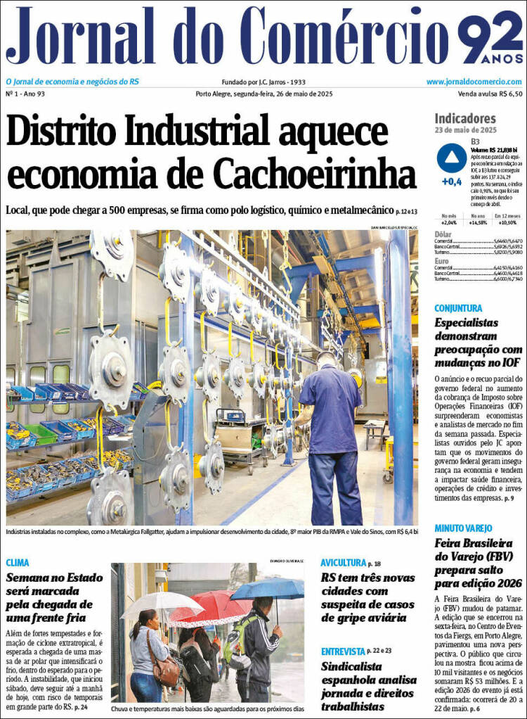 Portada de Jornal do Comércio (Brasil)