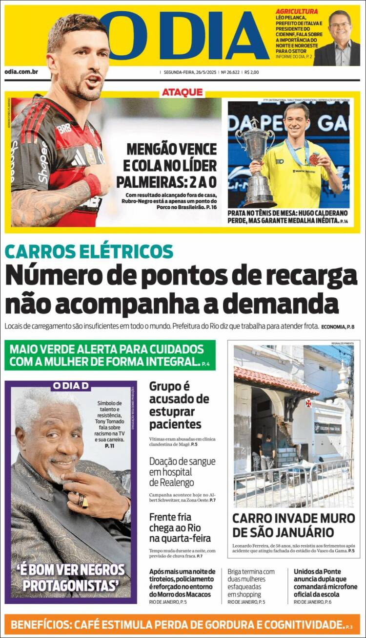 Portada de O Dia (Brasil)
