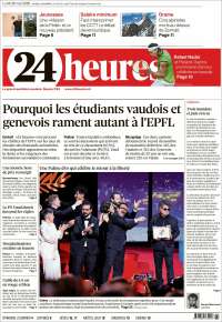 Portada de 24 Heures (Switzerland)