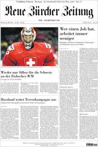 Portada de Neue Zürcher Zeitung (Switzerland)
