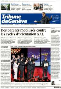 Portada de La Tribune de Genève (Switzerland)