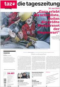 Portada de Die Tageszeitung (Germany)