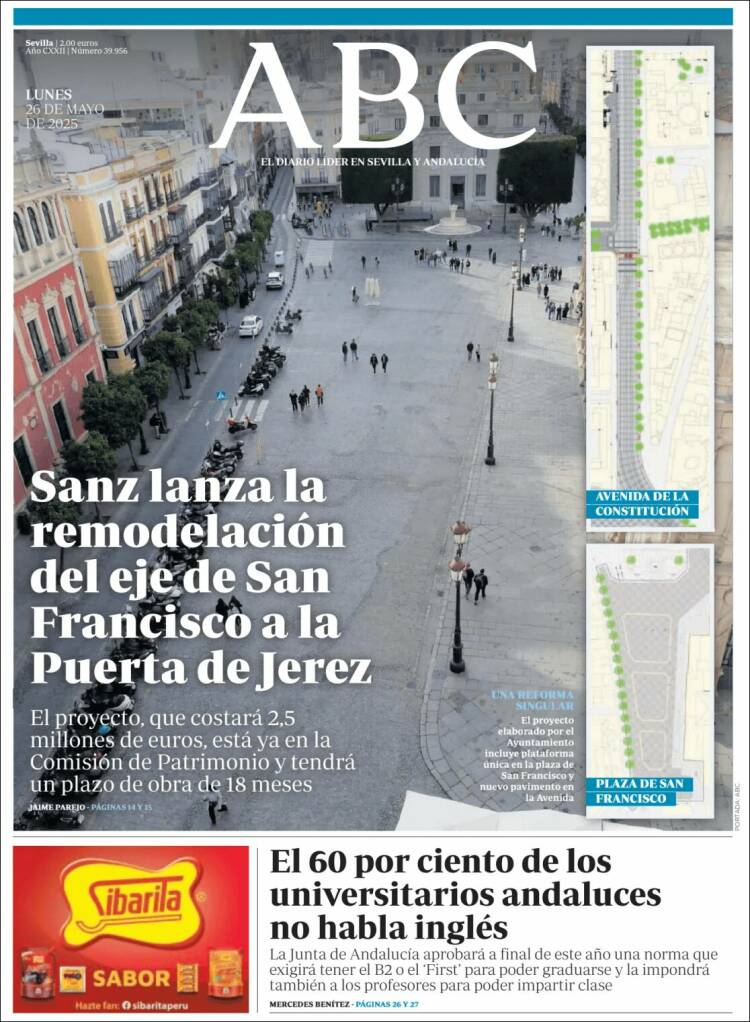 Portada de ABC - Sevilla (España)
