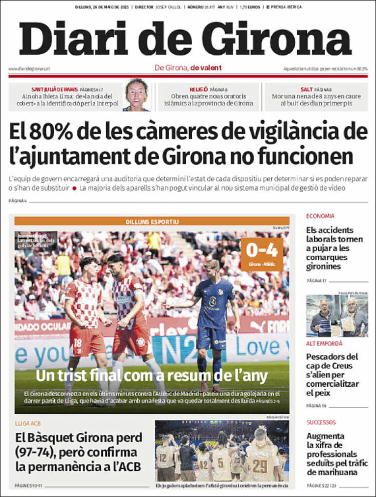 Portada de Diari de Girona (Spain)