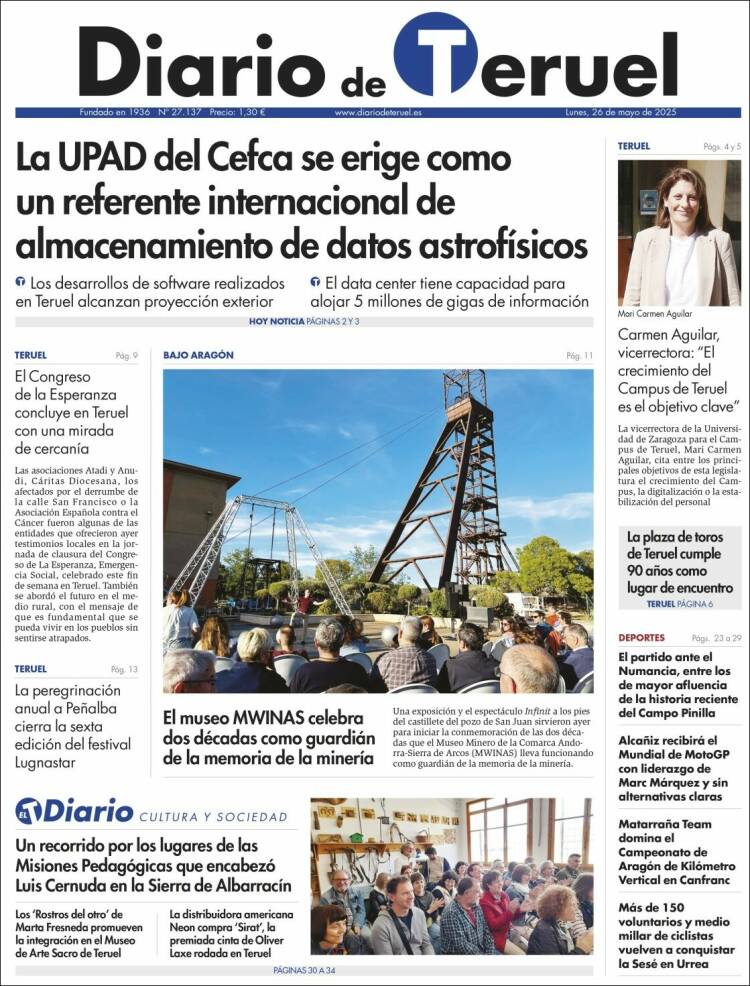Portada de Diario de Teruel (España)
