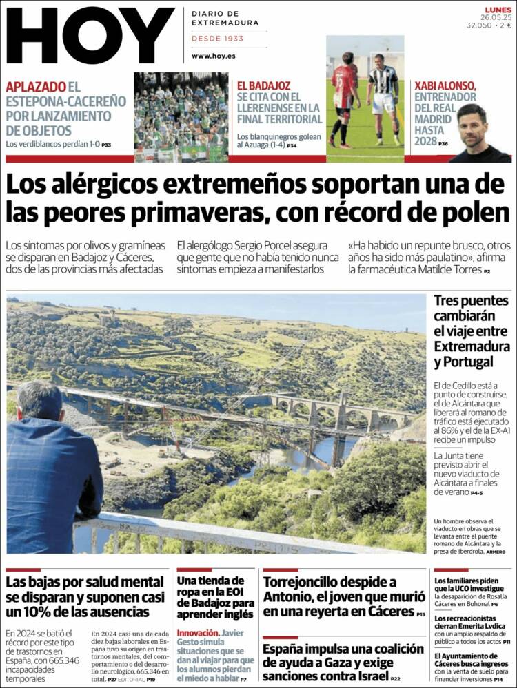 Portada de Hoy - Badajoz (España)