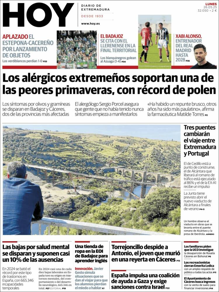 Portada de Hoy - Caceres (España)
