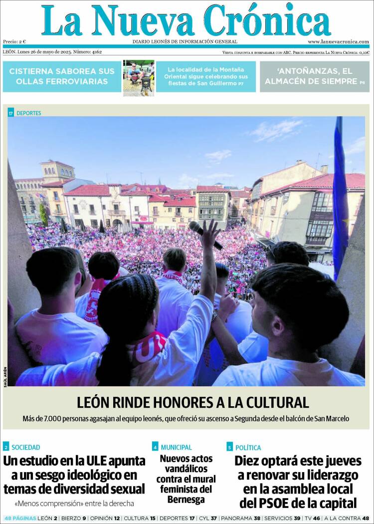 Portada de La Nueva Crónica (España)