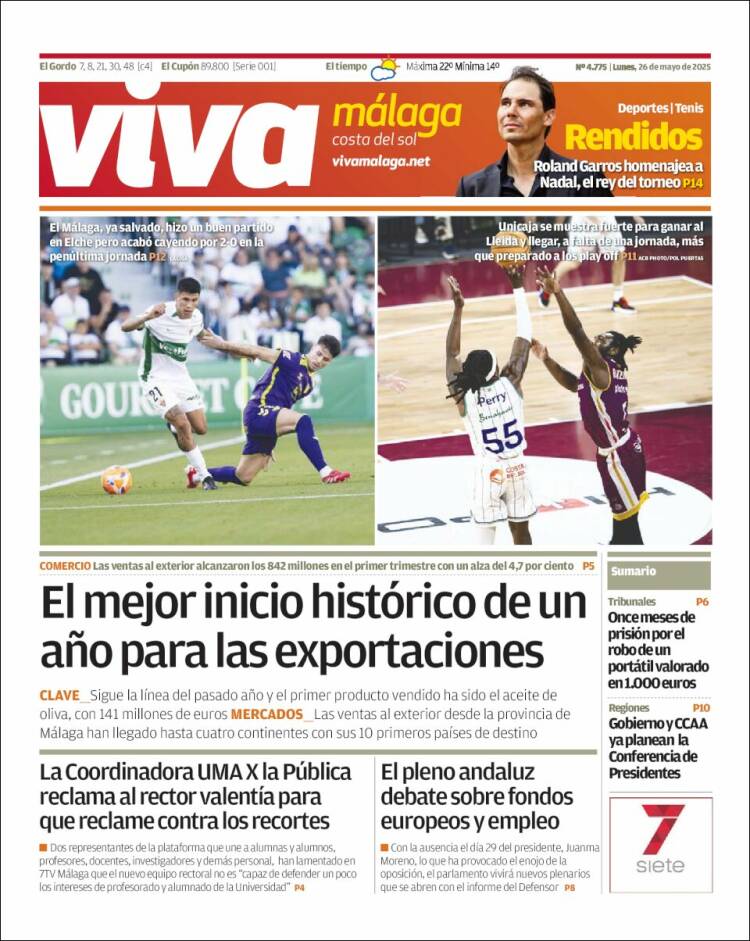 Portada de Viva Málaga (Spain)