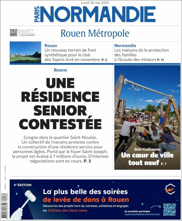 Portada de Paris Normandie (Francia)