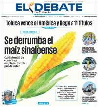 Portada de El Debate de Culiacán (Mexico)