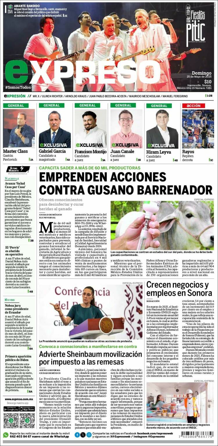 Portada de Expreso (Mexico)