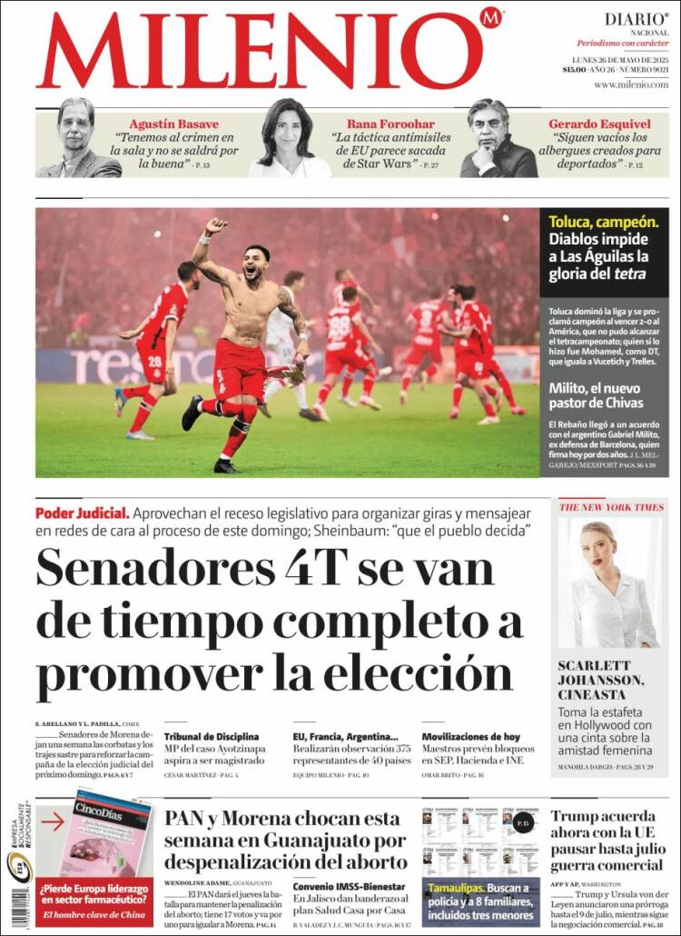 Portada de Milenio (Mexico)