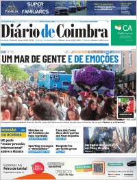 Portada de Diário de Coimbra (Portugal)
