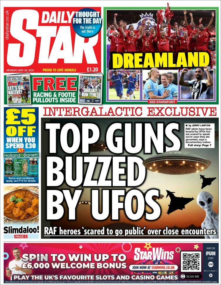 Portada de Daily Star (United Kingdom)