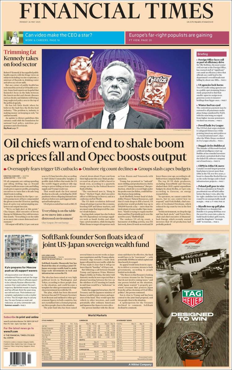 Portada de Financial Times (United Kingdom)
