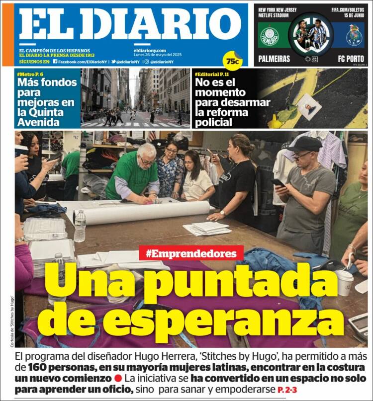 Portada de El Diario NY (USA)