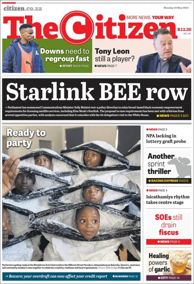 Portada de The Citizen (South Africa)