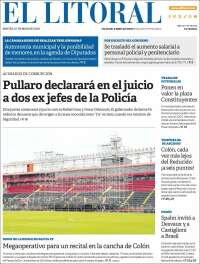 Portada de Diario El Litoral (Argentina)