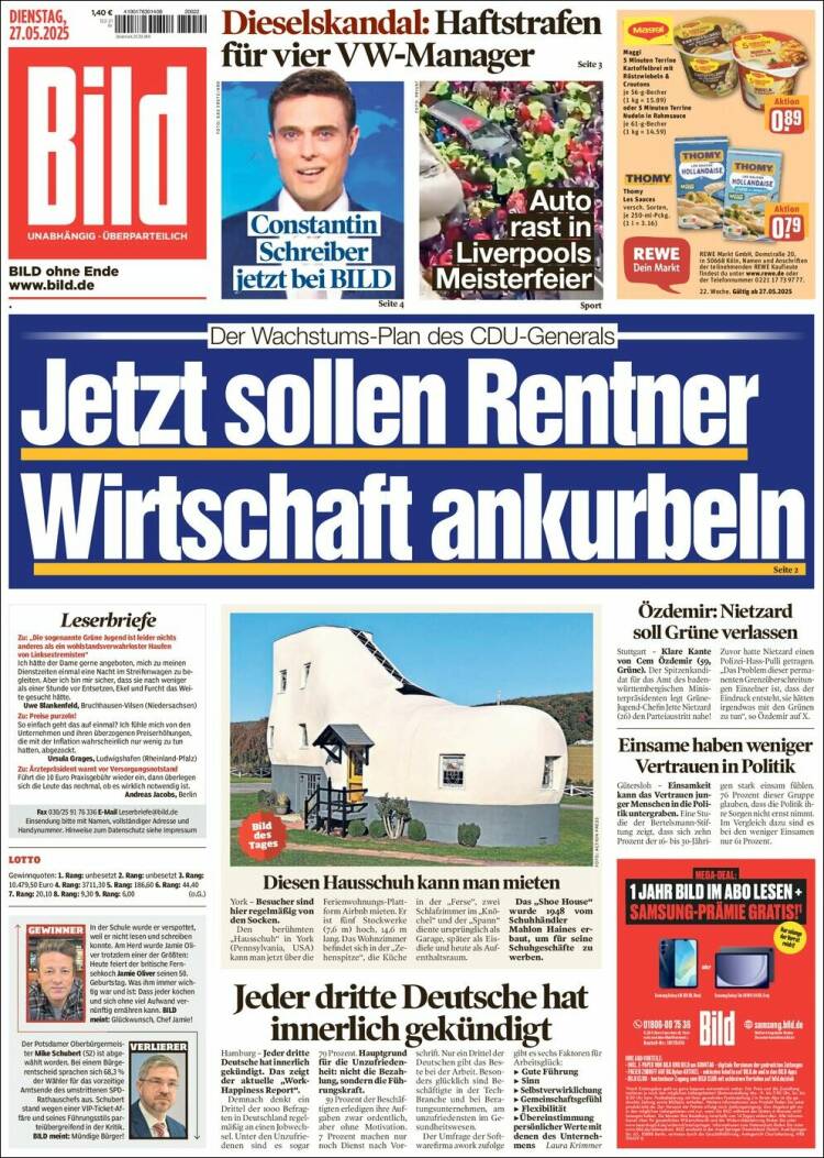 Portada de Bild (Germany)